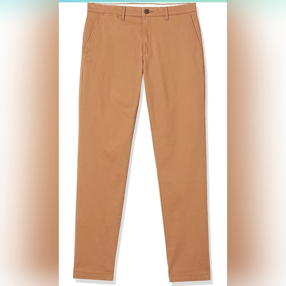 Khaki pants mens slim - Picture 3 of 4